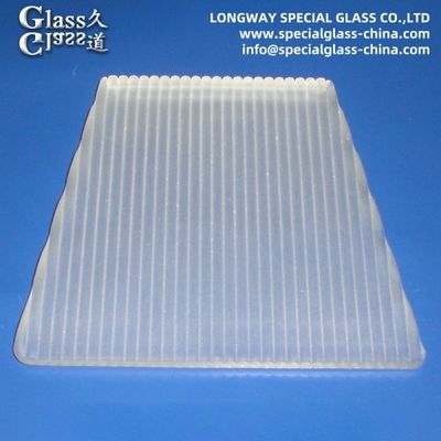 LEDライトランプレンズのための圧縮砂吹きソーダ石灰ガラスカバー