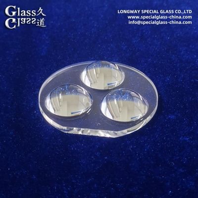 光学的にクリアなボロシリケートガラス 優れたビーム制御のためのLEDアスフェリックレンズ